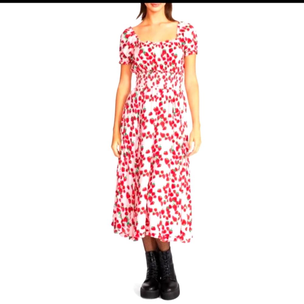 NWT BETSEY JOHNSON Strawberry Dress Sz XS